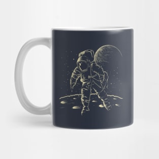 Astronaut in Space, Minimal Design Mug